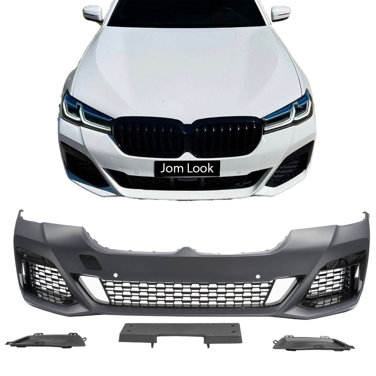 JOM Stoßstangen Kit & Seitenschweller für BMW 5er G30 LCI 2020- PDC Polypropylen