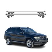 Menabo Dachträger Grundtäger für BMW X5 E53 1999-2006 Aluminium Silber 2x