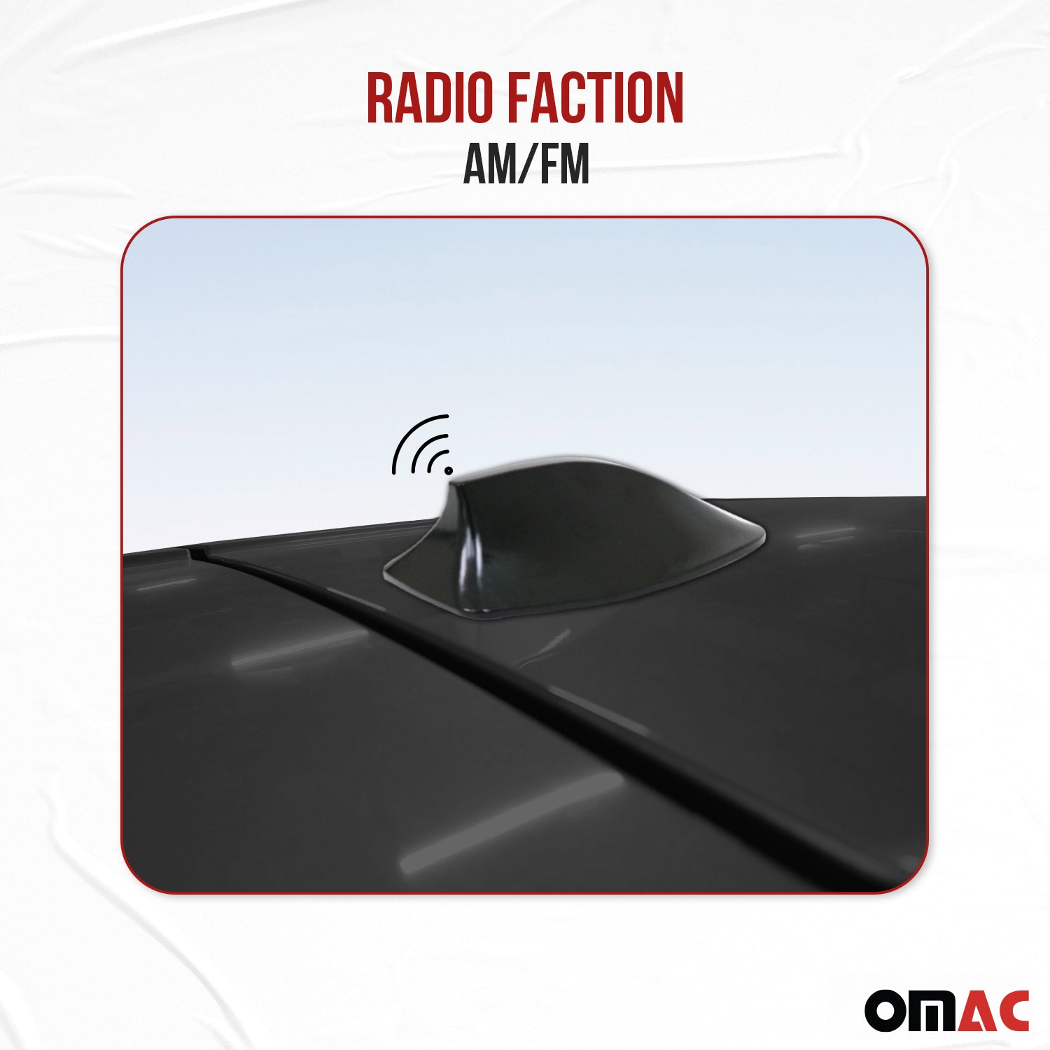 AM/FM Dachantenne Autoantenne Haifisch Shark Antenne Schwarz