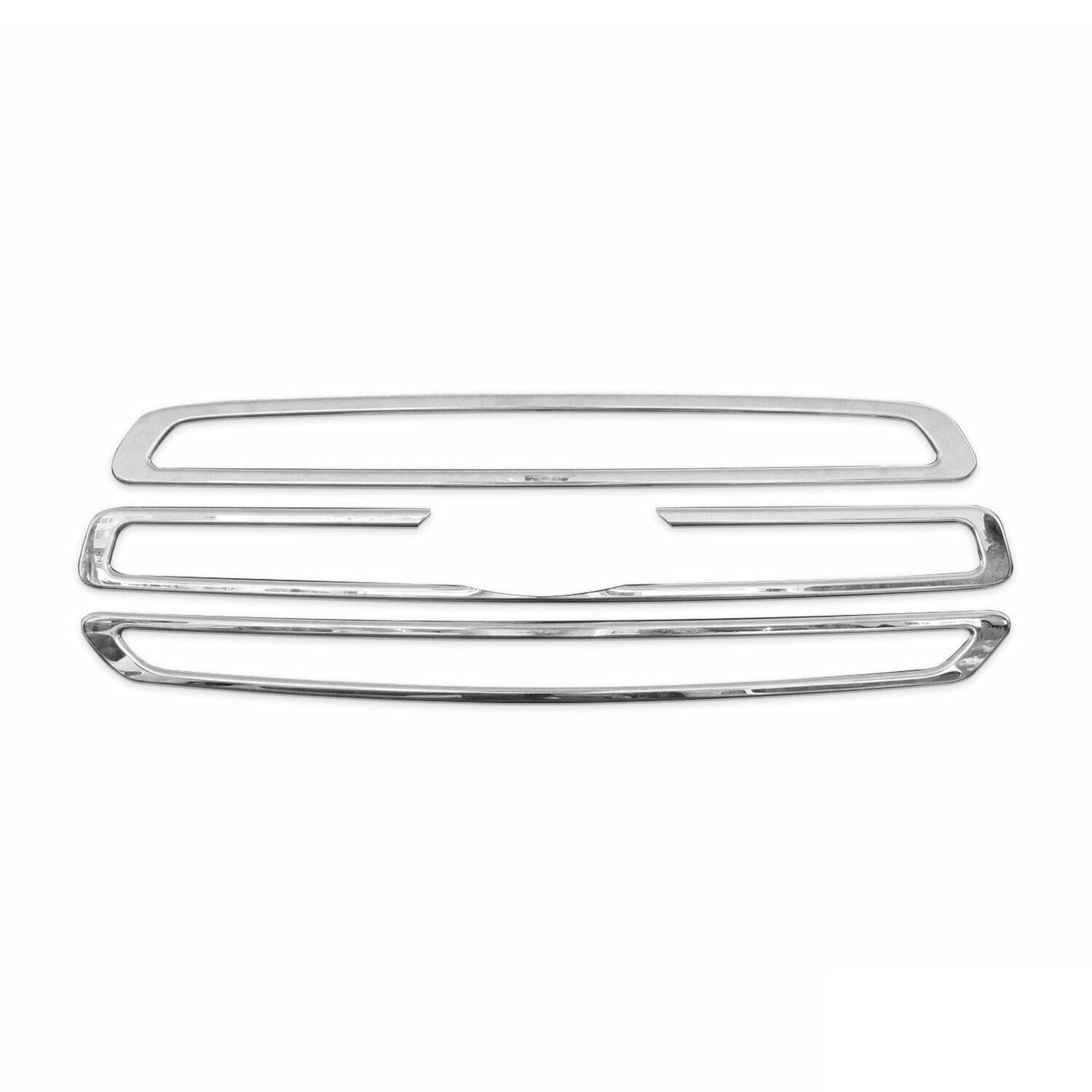 Kühlergrill Leisten Grillleisten für Ford Transit 2014-2019 Edelstahl Chrom 3x