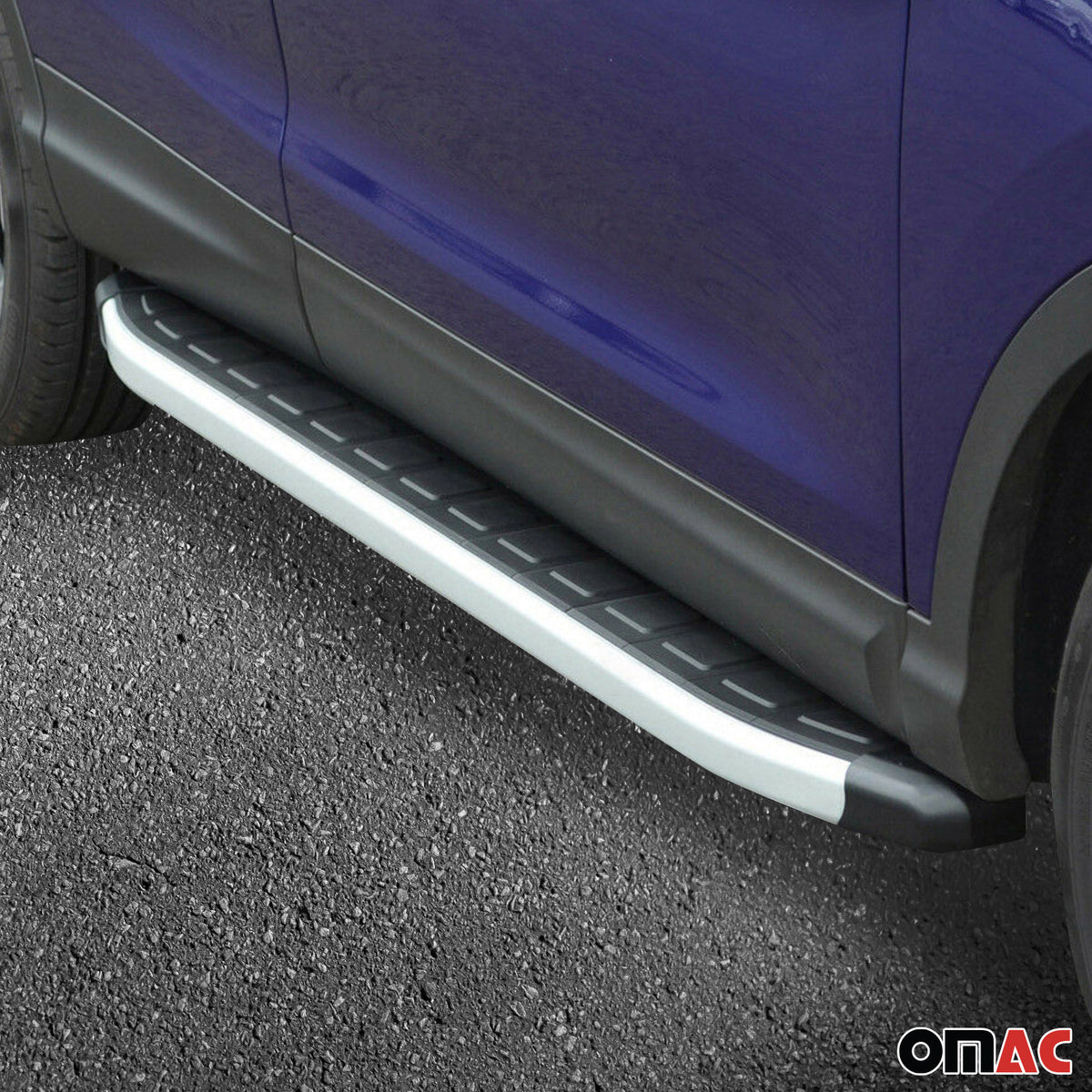 Seitenschweller Seitenbretter Trittbretter für Kia Soul II 2014-2019 Alu Schwarz