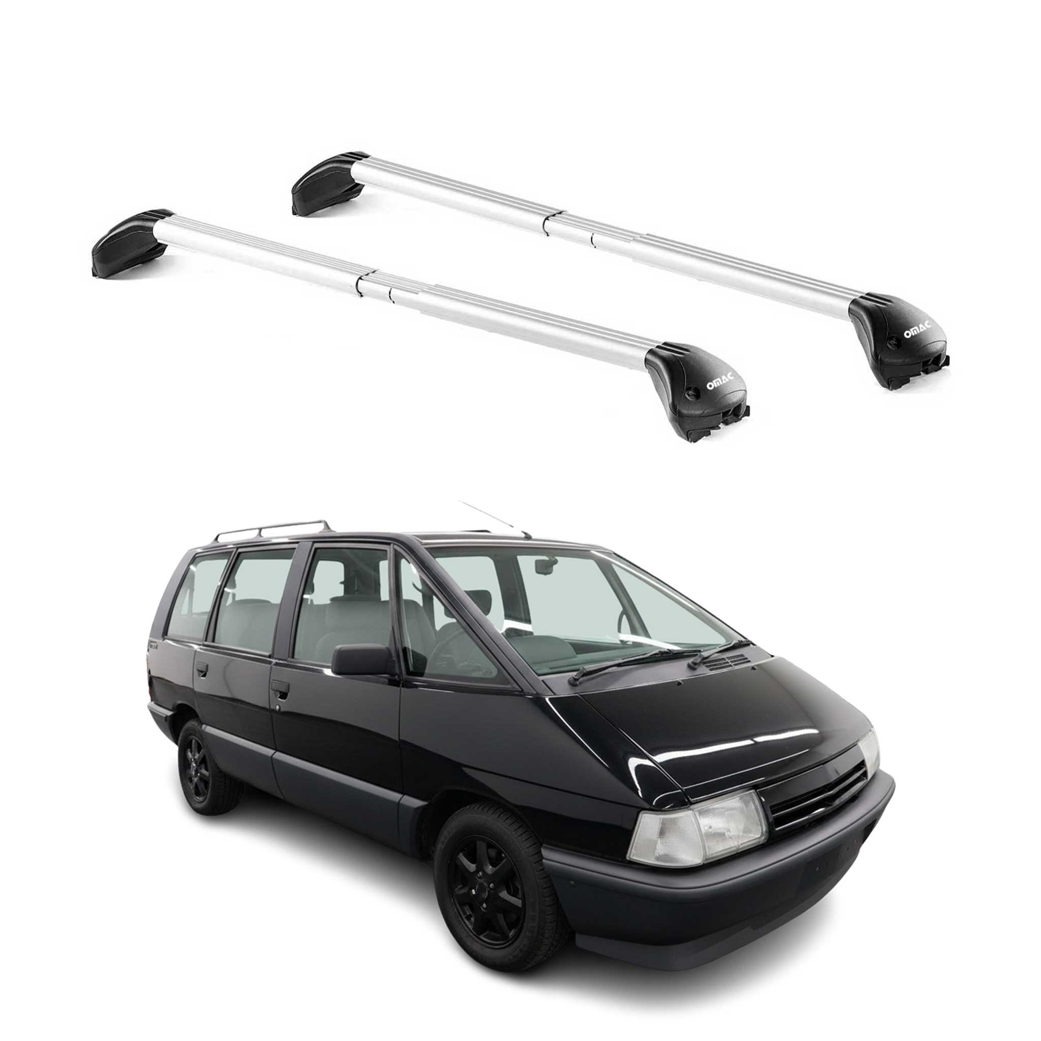 Dachträger Grundtäger für Renault Espace 1984-1991 5 tür 100kg Alu Silber 2x ABE