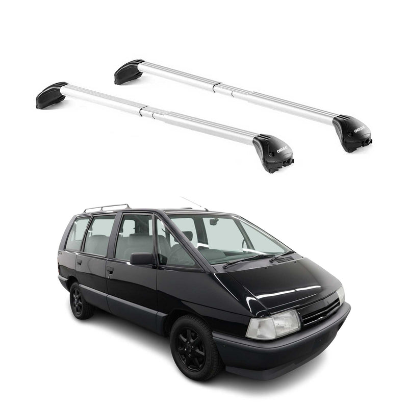 Dachträger Grundtäger für Renault Espace 1984-1991 5 tür 100kg Alu Silber 2x ABE