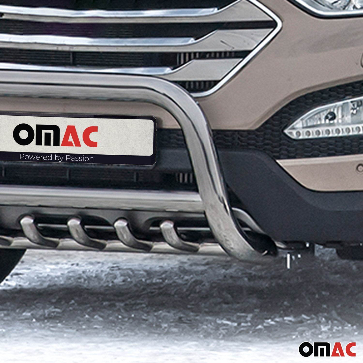 Edelstahl Frontschutzbügel für Hyundai Santa Fe 2012-2018 ABE Silber Rammschutz