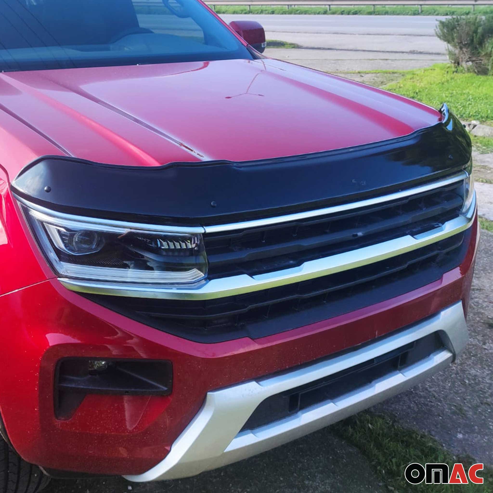 Motorhaube Deflektor Insekten Steinschlagschutz für VW Amarok 2023-2026 ABS