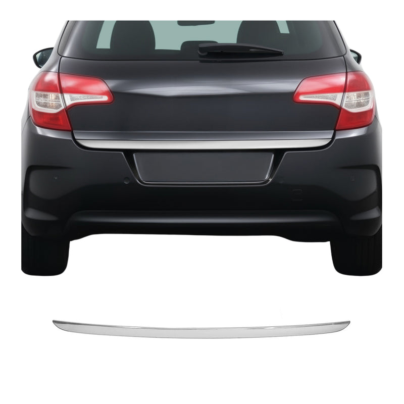 Kofferraumleiste Heckleiste für Citroen C4 2010-2018 Untere Chrom Edelstahl