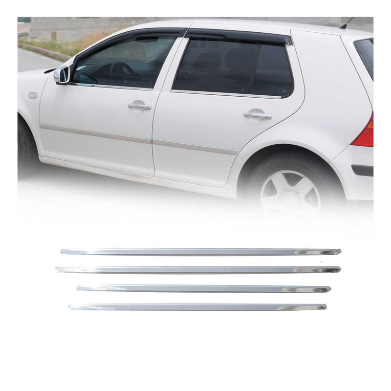 Fensterleisten Zierleisten für VW Golf 1997-2003 Edelstahl Chrom 4tlg