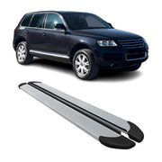 Seitenschweller Trittbretter Schweller für VW Touareg 2003-2010 Aluminium Silber