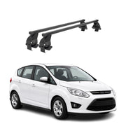 Menabo Dachträger Grundtäger für Ford C-Max 2010-2019 50kg Stahl Schwarz 2 tlg