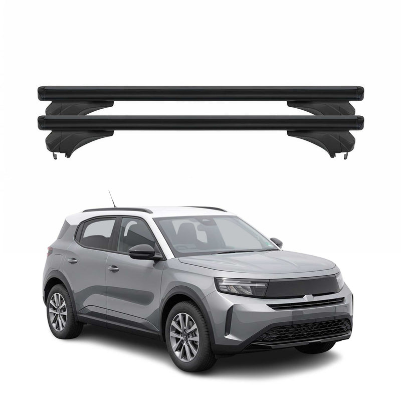 Menabo Dachträger Grundtäger für Opel Frontera 2024-2025 Aluminium Schwarz 2 tlg