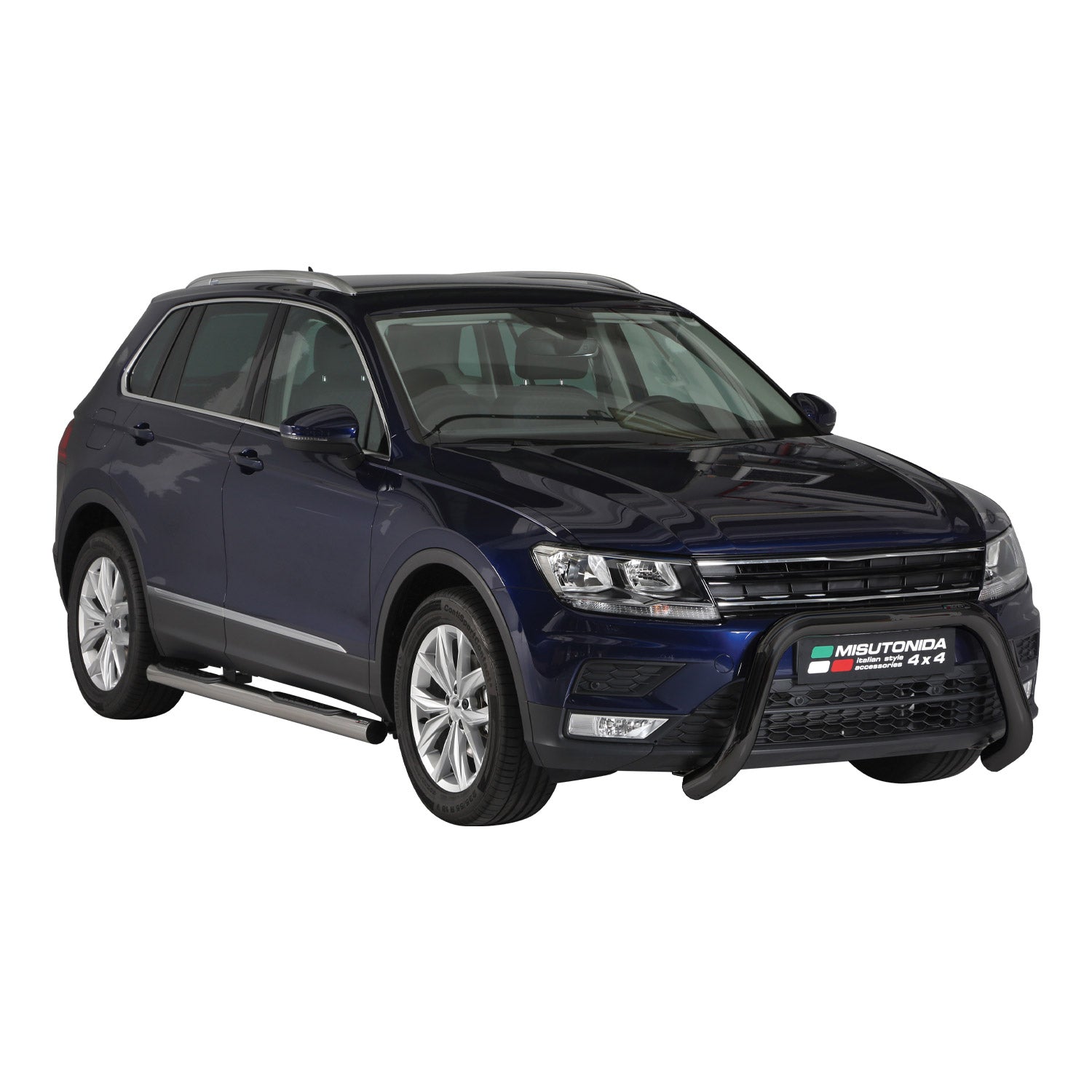 Frontbügel Frontschutzbügel für VW Tiguan Allspace 2016-2024 ø76mm Stahl Schwarz