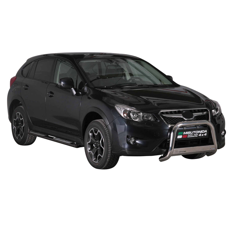 Edelstahl Seitenschweller Schwellerrohre für Subaru XV 2012-2025 Schwarz