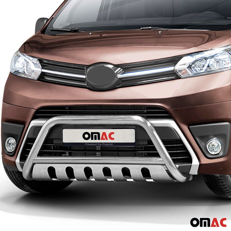 Frontbügel Frontschutzbügel für Toyota Proace 2016-2022 mit ABE Edelstahl Silber