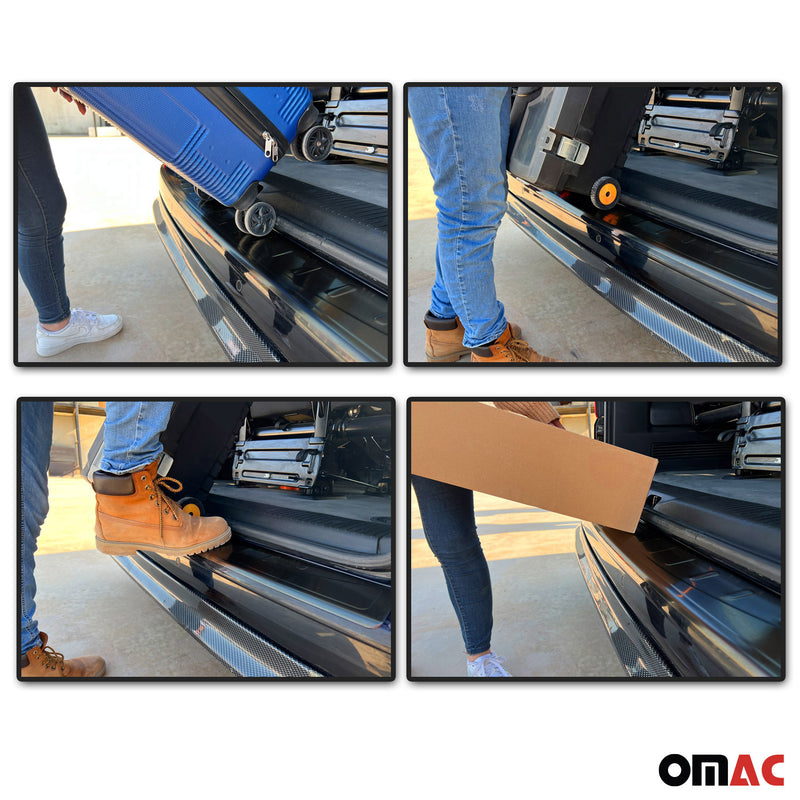 Loading sill protection bumper for Citroen Jumpy 2016-2025 L3 RS Brushed Dark