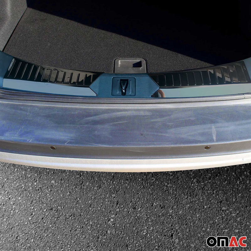 Innen Ladekantenschutz Stoßstange für Ford Kuga 2013-2016 Edelstahl Dunkel 2tlg