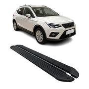 Trittbretter Seitenschweller für Seat Arona 2017-2026 Aluminium Schwarz 2 tlg
