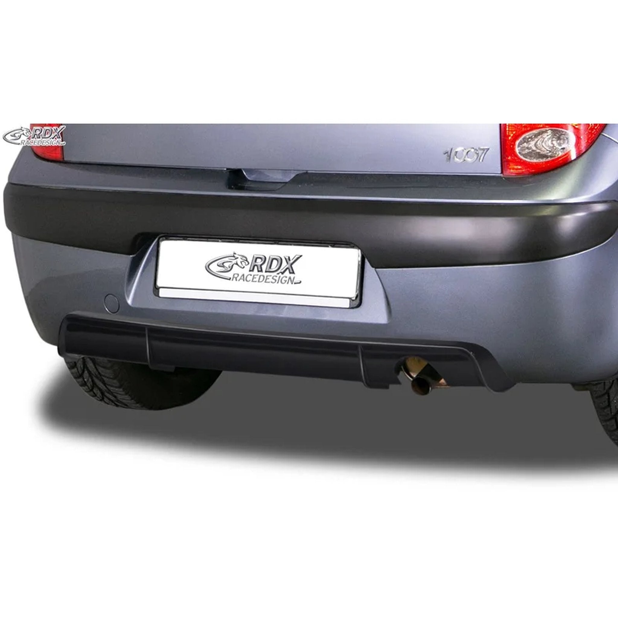 RDX Heckschürzenansatz Diffuser für Peugeot 1007 2005- ABS TÜV
