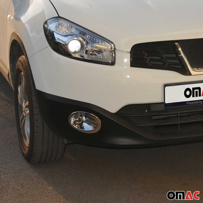 Fog light frame surround for Nissan Qashqai +2 2008-2014 chrome ABS 2x
