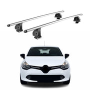 Alu Dachträger für Renault Clio IV Schrägheck Kombi 2012-2019 TÜV 2tlg Silber