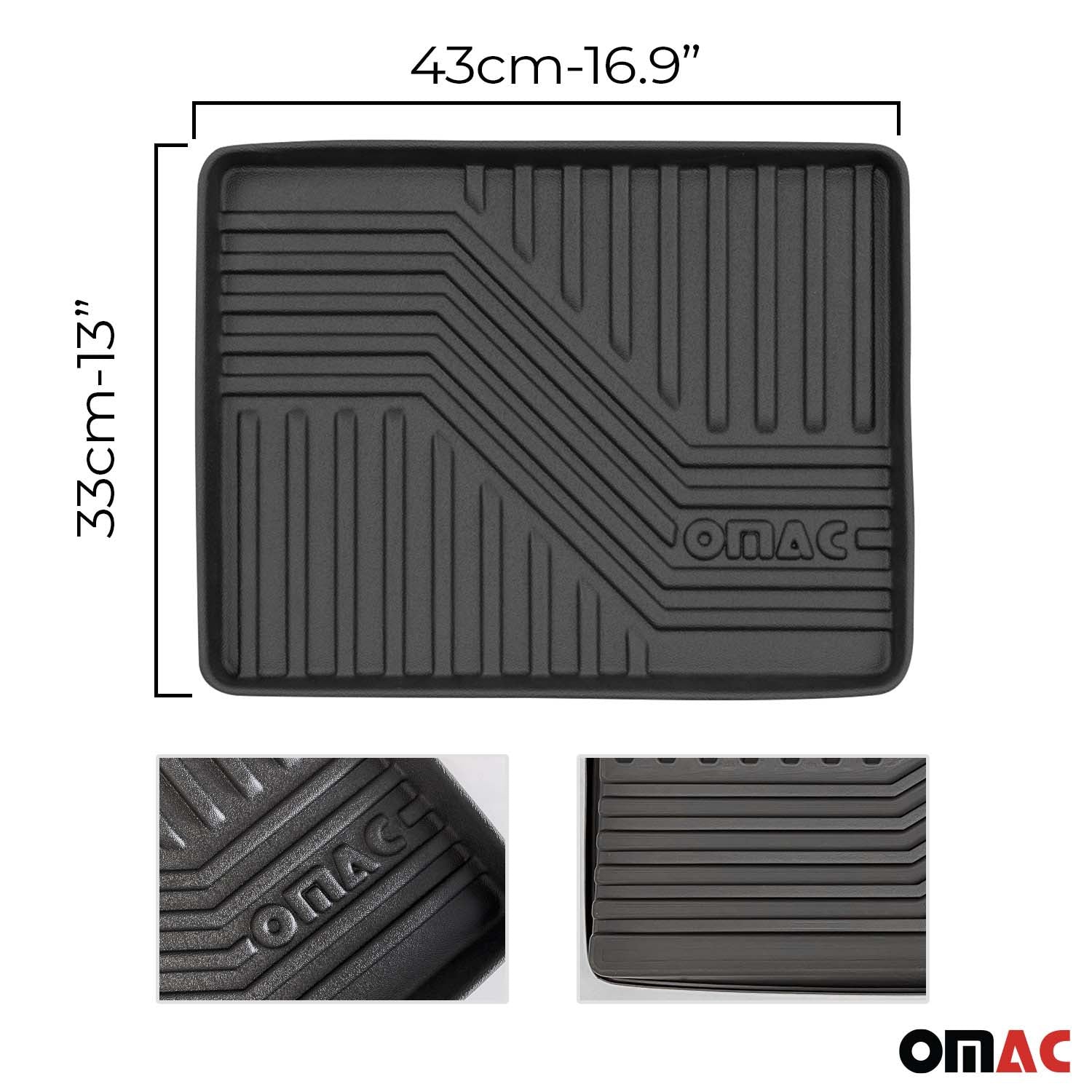 5x OMAC Schuhmatte Sauberlaufmatte Abtropfschale Napfunterlage 43x33cm Unterlage