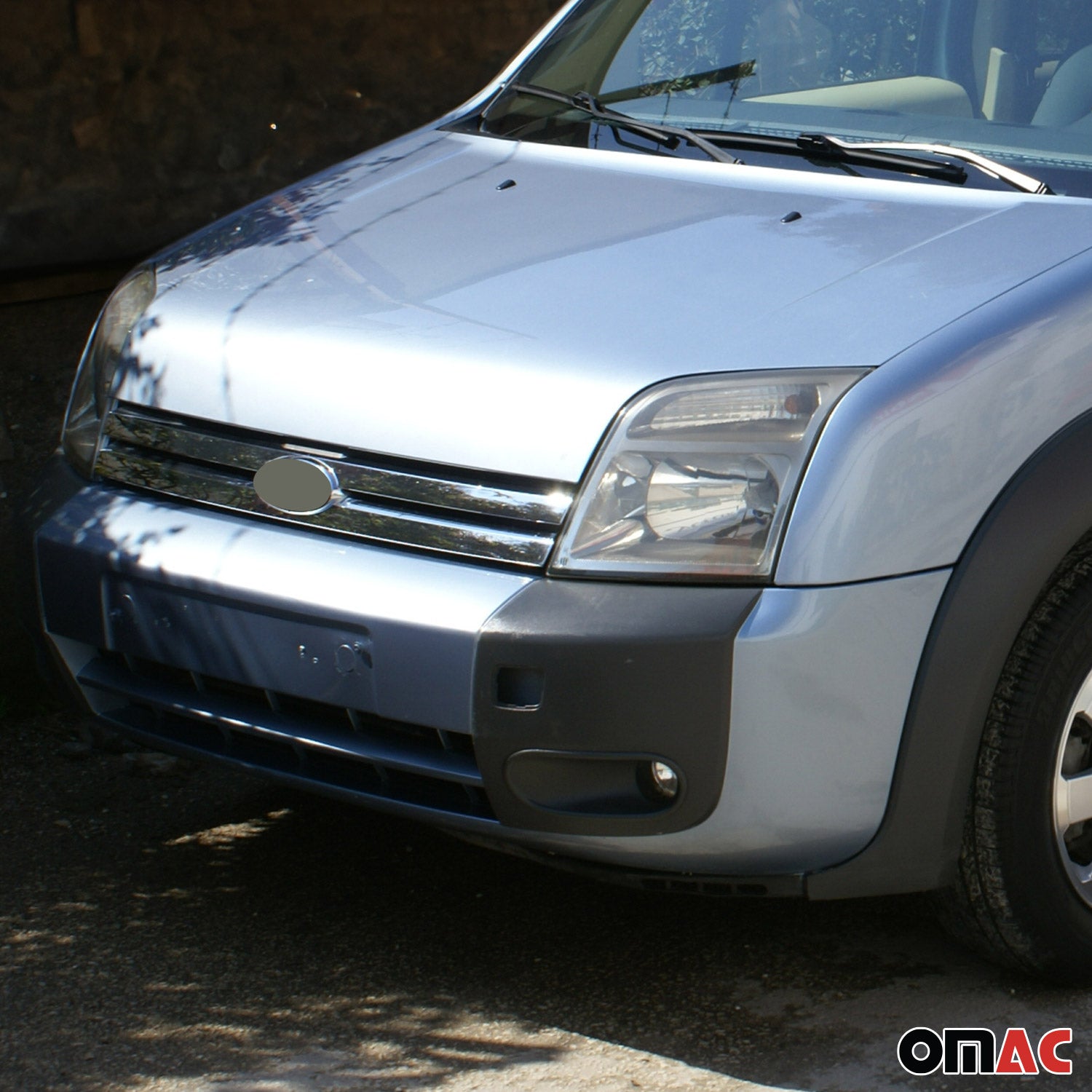 Kühlergrill Leisten Grillleisten für Ford Transit 2006-2014 Edelstahl Chrom 2x