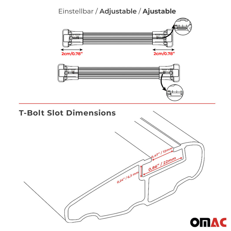 Dachreling + Dachträger SET für Citroen Berlingo L1 2008-2018 Alu Schwarz 4x