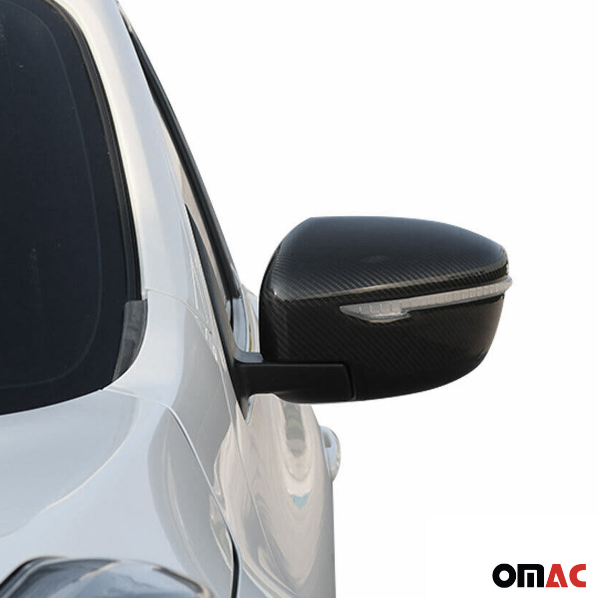 Spiegelkappen Spiegelabdeckung für Nissan Qashqai J11 2014-21 Kohlefaser Carbon