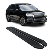 Seitenschweller Trittbretter Schweller für Audi Q7 4M 2015-2026 Alu Schwarz