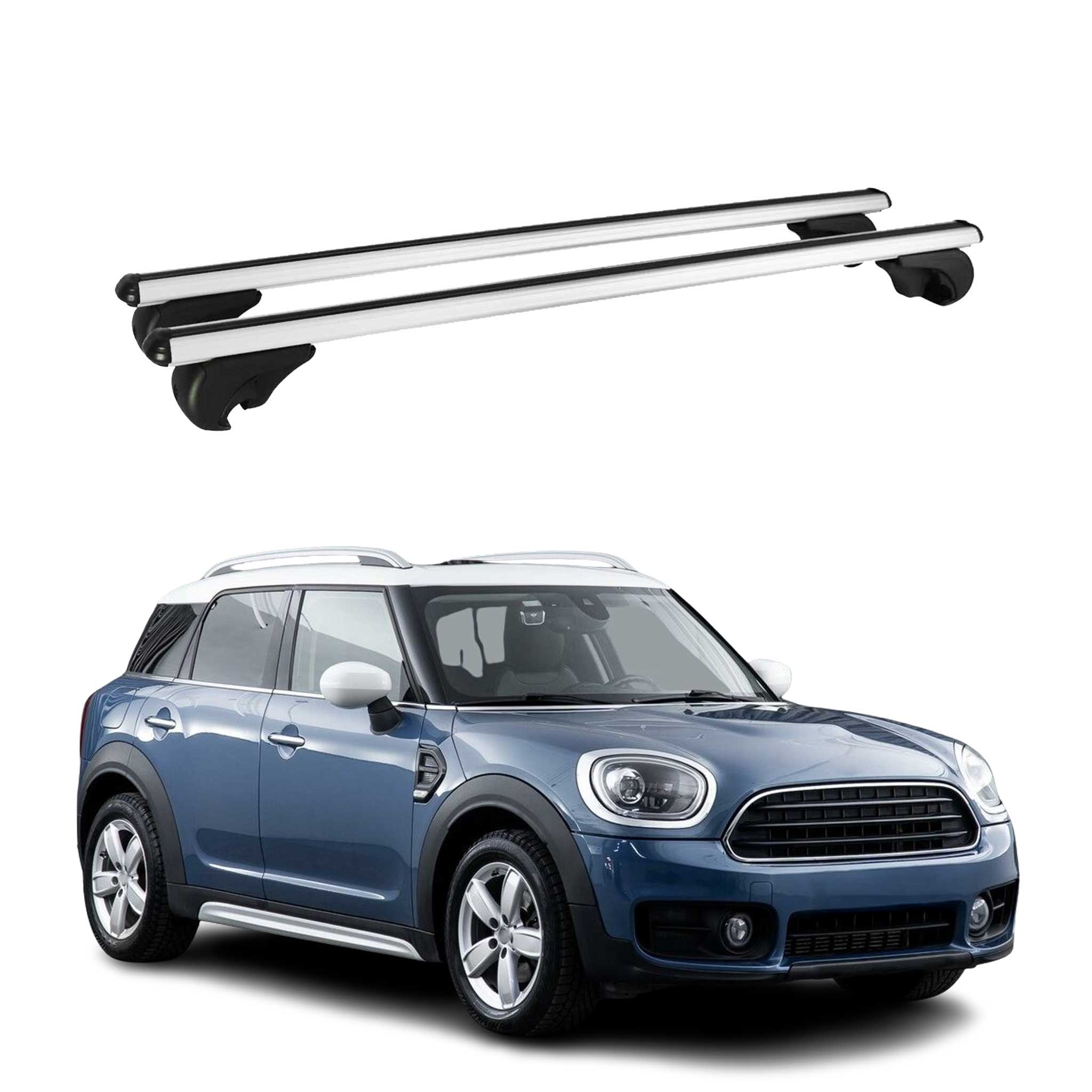Dachträger Grundtäger für Mini Countryman F60 2017-2023 75kg Alu Grau 2 tlg