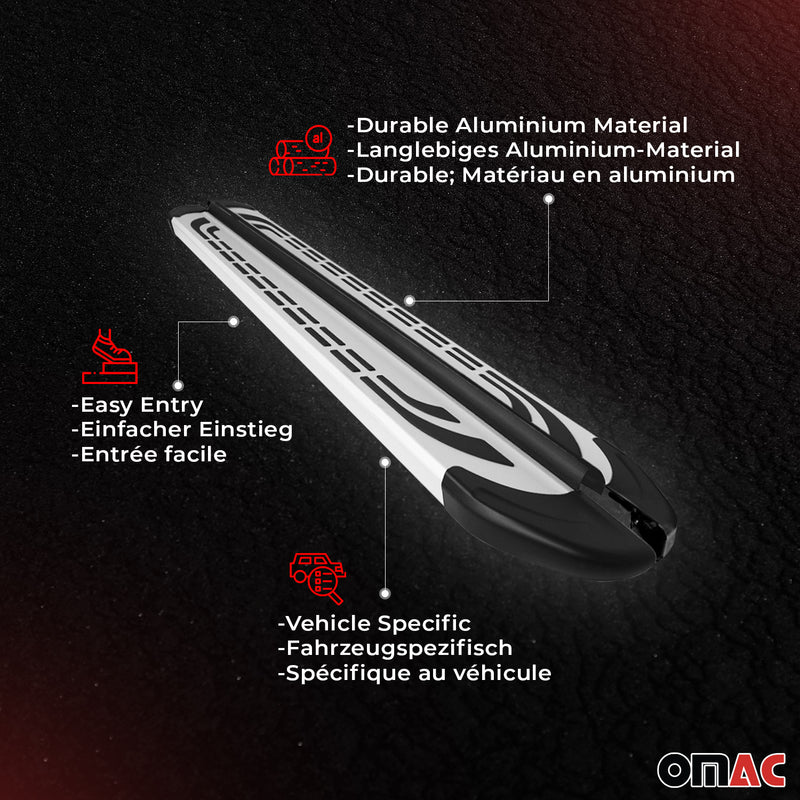 Trittbretter Seitenschweller Seitenbretter für Chevrolet Captiva 2016-2020 Alu