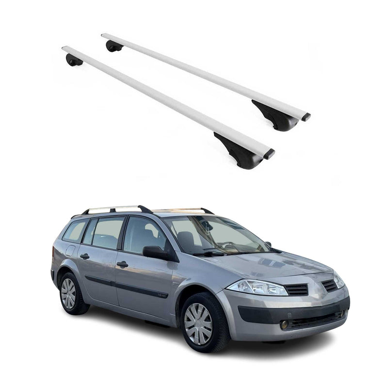 Dachträger Grundtäger für Renault Megane Grandtour 2002-2016 75kg Metall Grau 2x