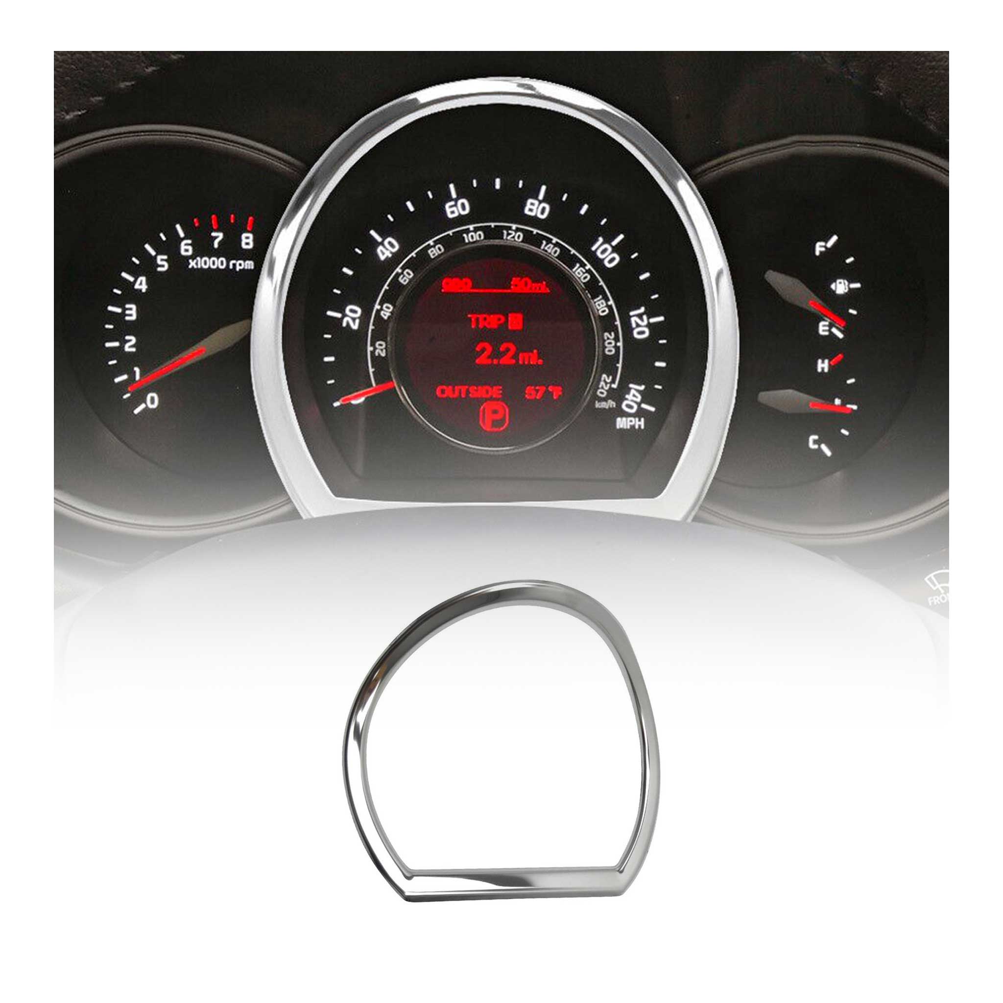 Stunden Rahmen für Kia Rio 2011-2017 Limousine Edelstahl Chrom 1tlg