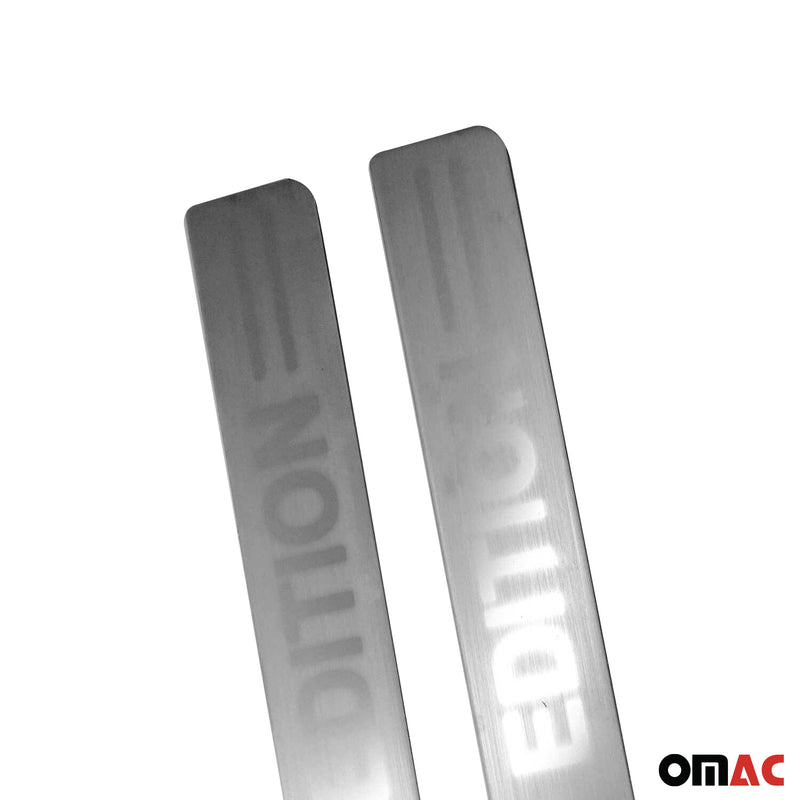 Einstiegsleisten Türschweller Edition für Land Rover Defender Edelstahl Chrom 2x