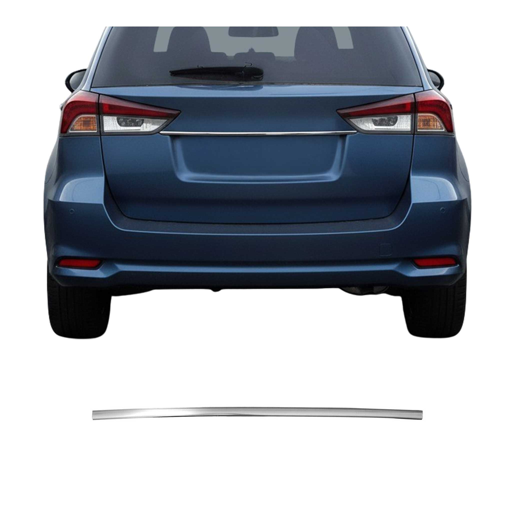 Kofferraumleiste Heckklappe Leiste für Toyota Auris 2013-2018 Edelstahl Chrom