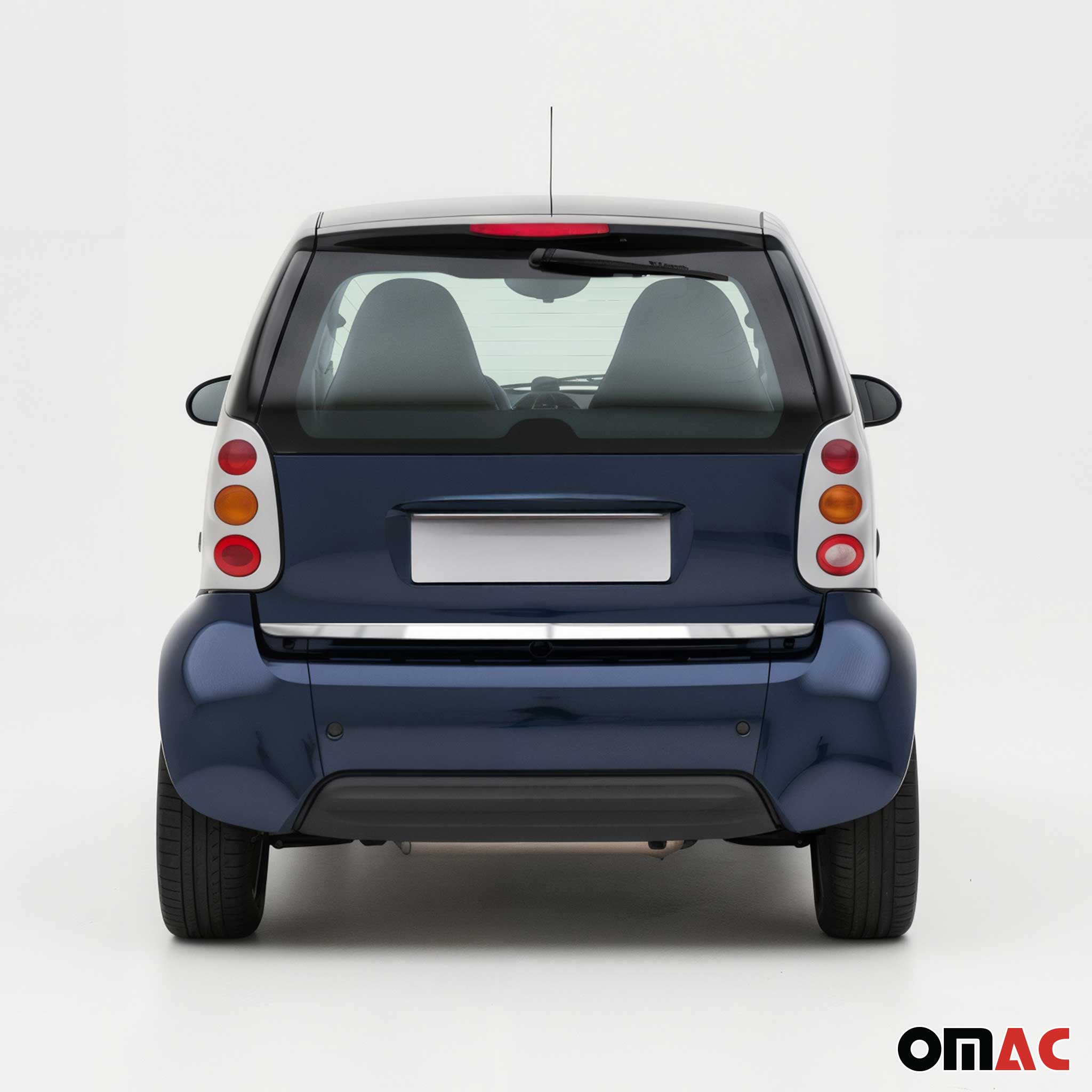 Kofferraumleiste Heckleiste für Smart ForTwo 451 2007-2015 Edelstahl Chrom