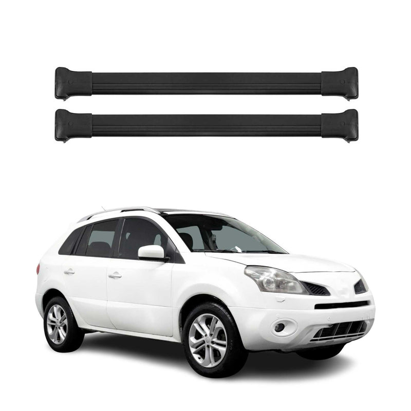 Dachträger Grundtäger für Renault Koleos mk2 2016-2025 75kg Alu Schwarz 2 tlg