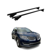 Menabo Dachträger Grundtäger für Lincoln MKX 2016-2018 75kg Alu Schwarz 2 tlg