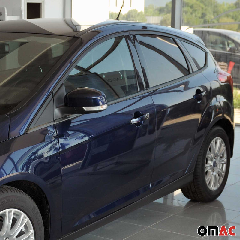 Fensterleisten Zierleisten für Ford Focus mk3 Schrägheck C346 2011-18 Dunkel 8x