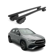 Dachträger Gepäckträger für Mercedes GLA H247 2020-2026 ABE Alu Schwarz 2tlg