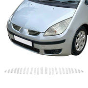 Kühlergrill Leisten Grillleisten für Mitsubishi Colt Z3 Edelstahl Chrom 24tlg