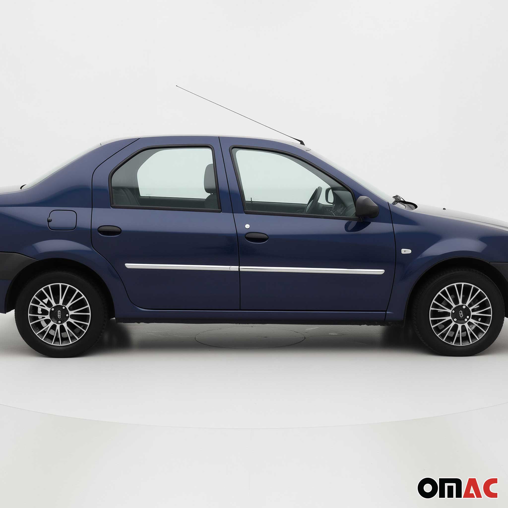 Seitentürleiste Türschutzleiste für Dacia Logan Stufenheck 2005-2012 Chrom 4x