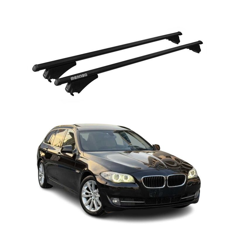Menabo Dachträger Grundtäger für BMW 5er F11 Touring 2009-2017 75kg Alu Schwarz