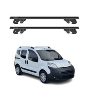 Dachträger Grundtäger für Peugeot Bipper / Tepee 2008-2017 Alu TÜV Schwarz 2tlg