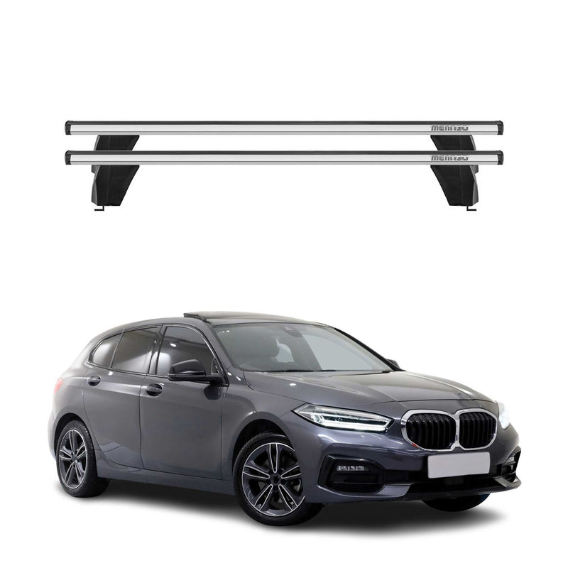 Menabo Dachträger Grundtäger für BMW 1er F40 2019-2024 75kg Alu Silber 2 tlg