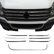 Kühlergrill Leisten Grillleisten für VW Crafter 2012-2017 Edelstahl Chrom 6tlg