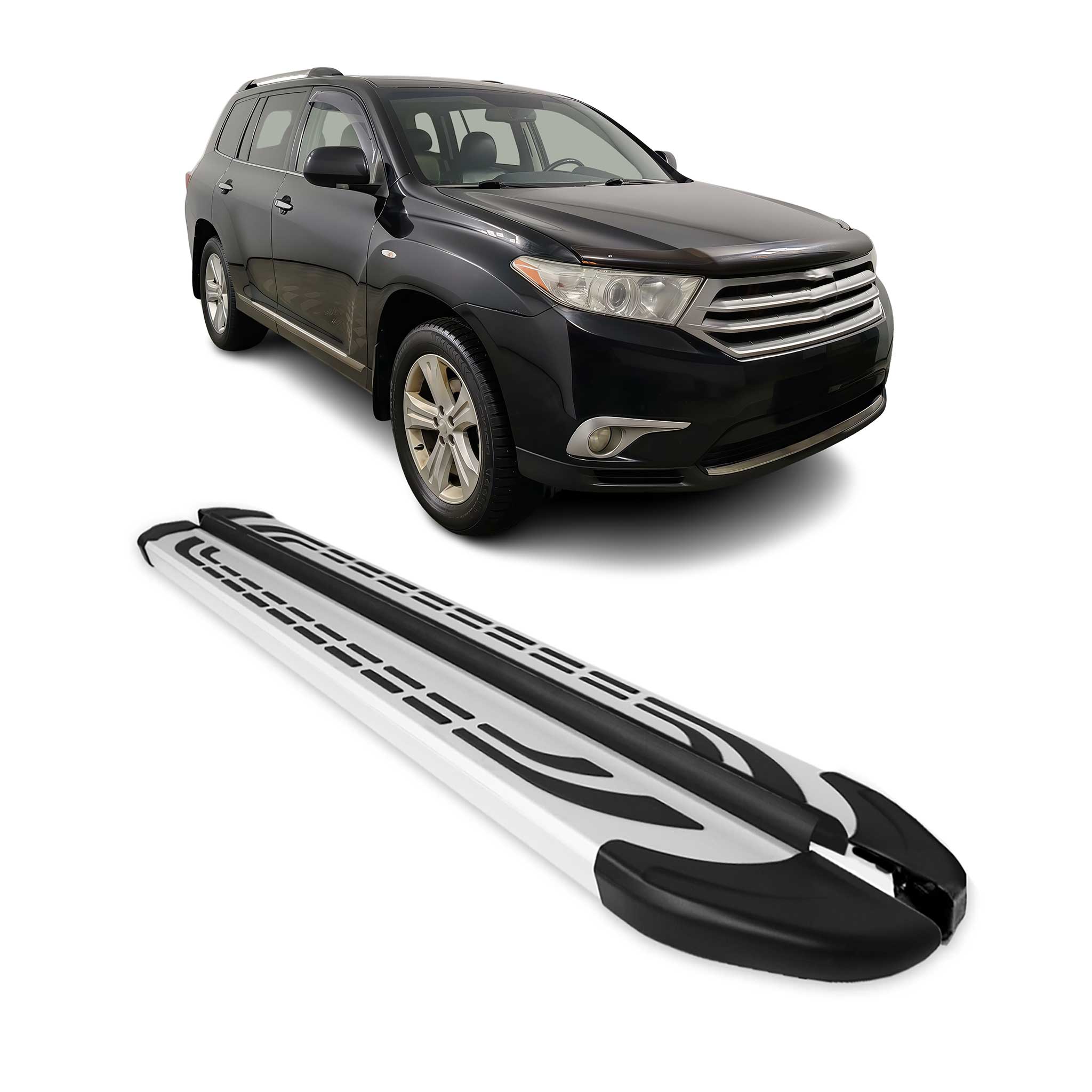 Trittbretter Seitenschweller Seitenbretter für Toyota Highlander 2 2007-2013 Alu