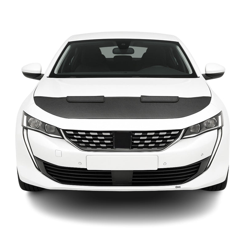 Haubenbra Steinschlagschutz Bonnet Bra für Peugeot 508 2018-2025 Carbon Halb