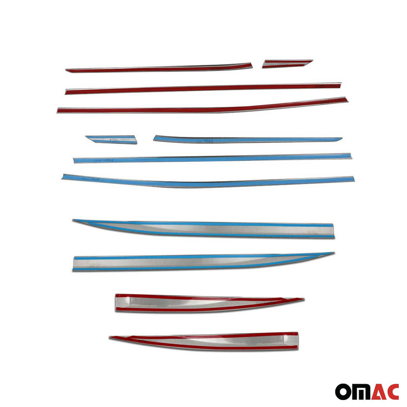 Seitentürleiste Fensterleisten für Peugeot 3008 Active P84 2016-2024 Chrom Satz