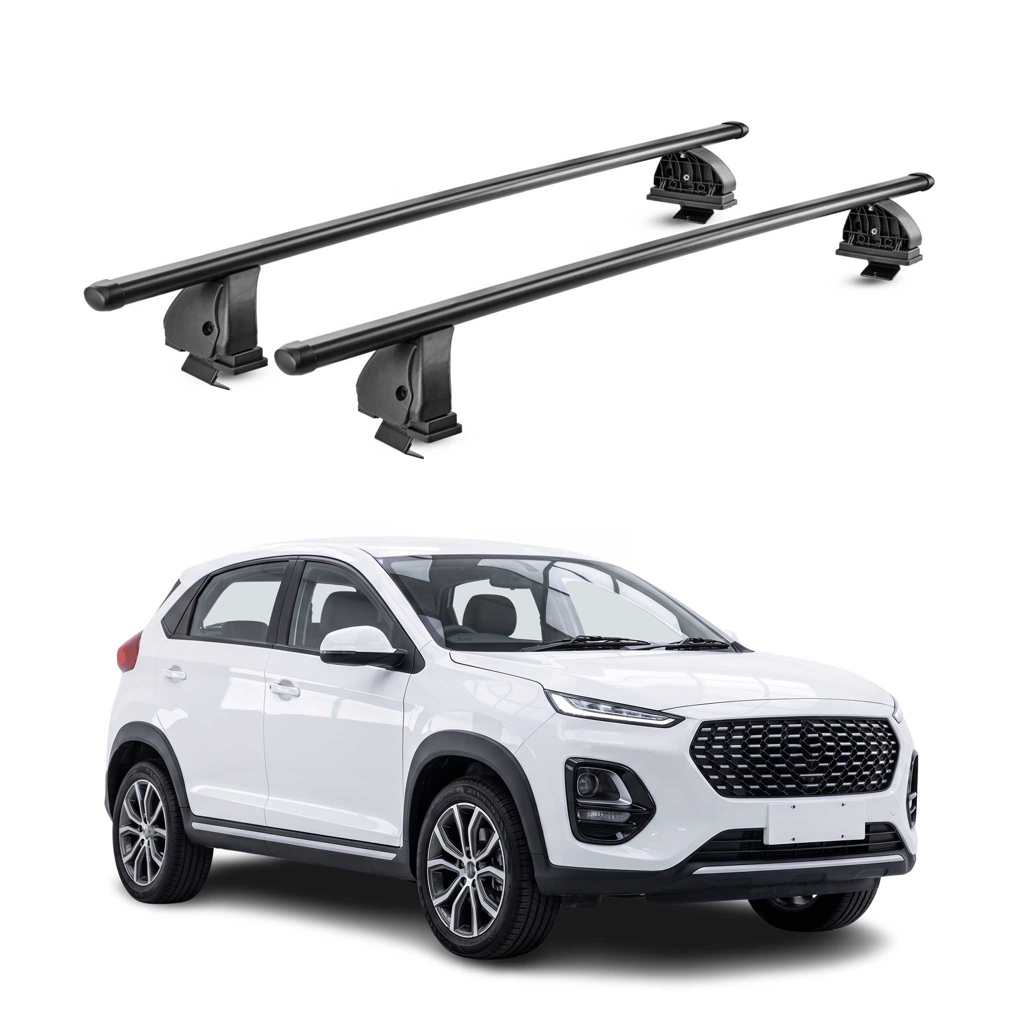 Stahl Dachträger für DR 3 2018-2026 TÜV Abschließbar 75 kg 2tlg Schwarz
