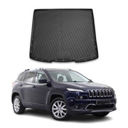 Kofferraummatte Kofferraumwanne für Jeep Cherokee 2013-2019 Gummi TPE Schwarz